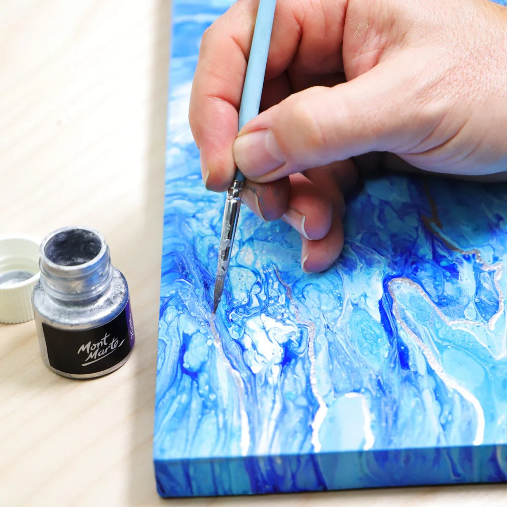 Silver Foil Paint Premium 20ml - Image 4