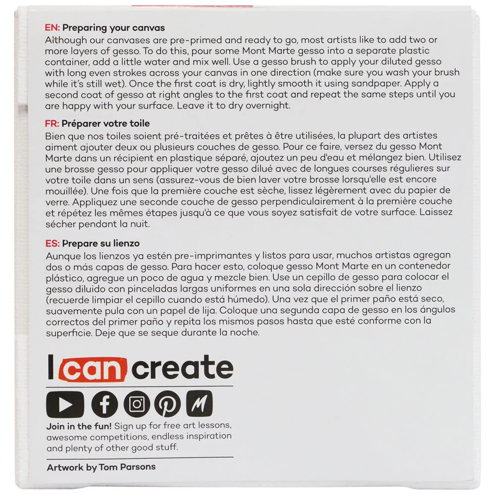 Single Thick Canvas Signature 10 x 10cm (3.9 x 3.9in) - Image 2