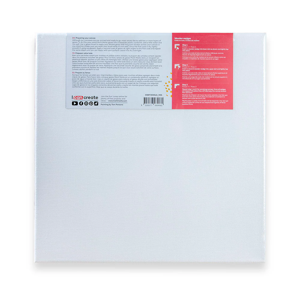 Single Thick Canvas Signature 30 x 30cm (11.8 x 11.8in) 2 Pack - Image 4