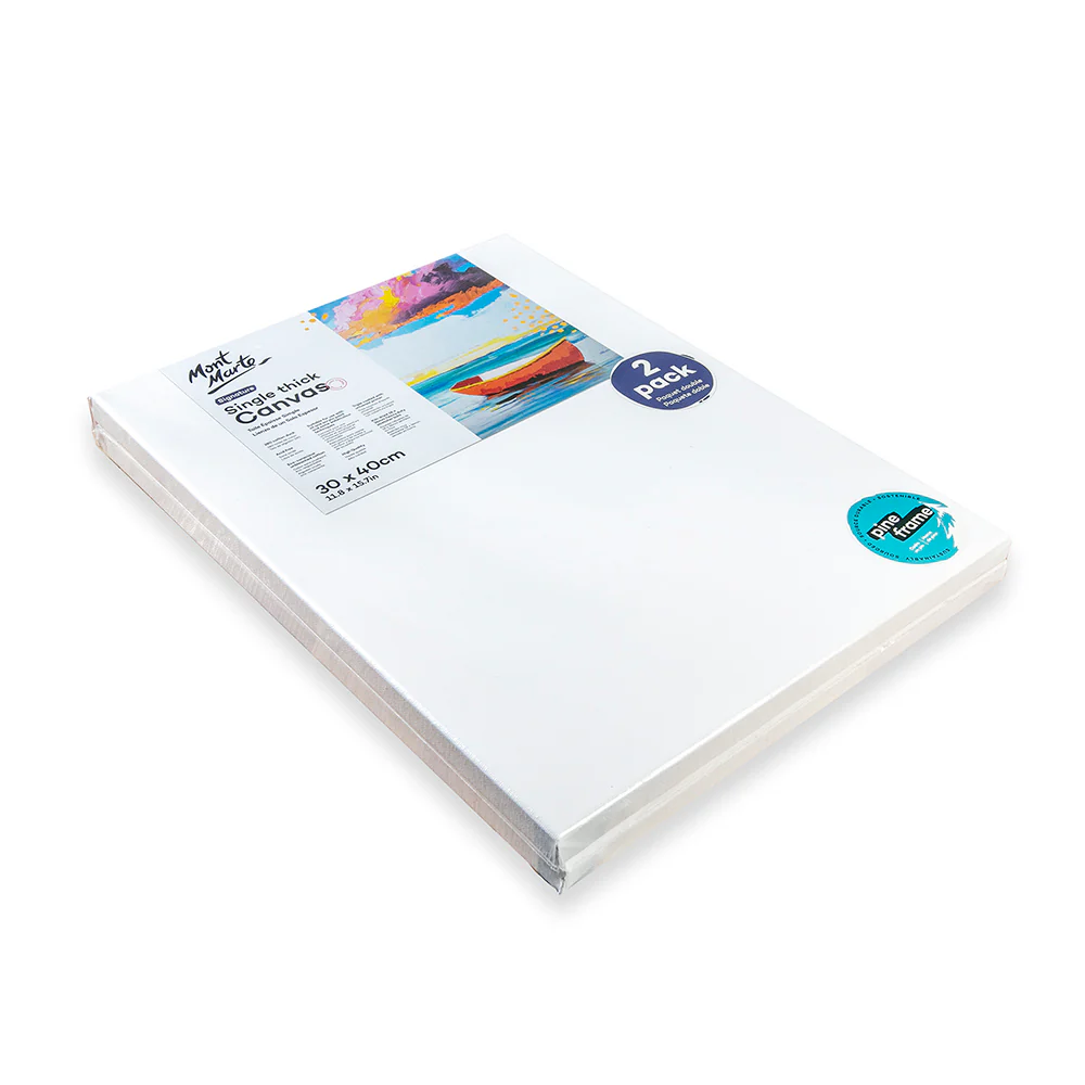Single Thick Canvas Signature 30 x 40cm (11.8 x 15.7in) 2 Pack - Image 3