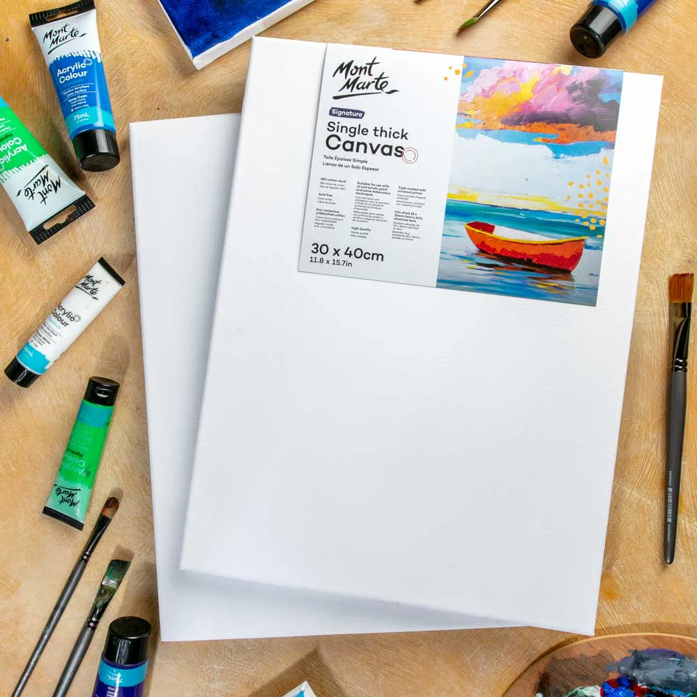 Single Thick Canvas Signature 30 x 40cm (11.8 x 15.7in) 2 Pack - Image 9