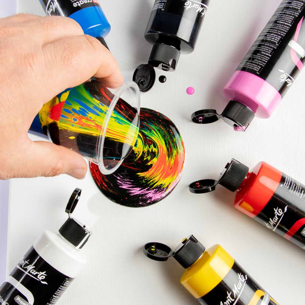 SuperCell Pouring Paint Premium 240ml - Bright Yellow - Image 7