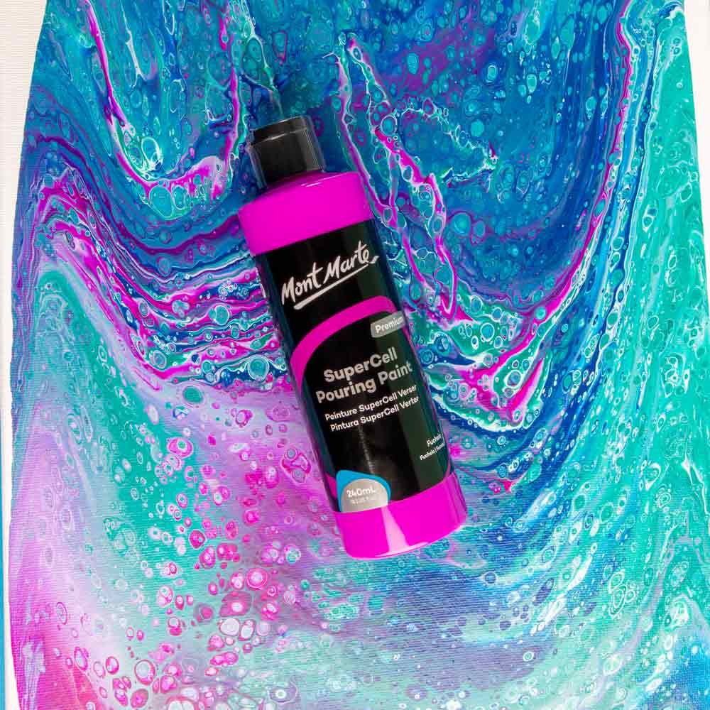 SuperCell Pouring Paint Premium 240ml - Fuchsia - Image 5
