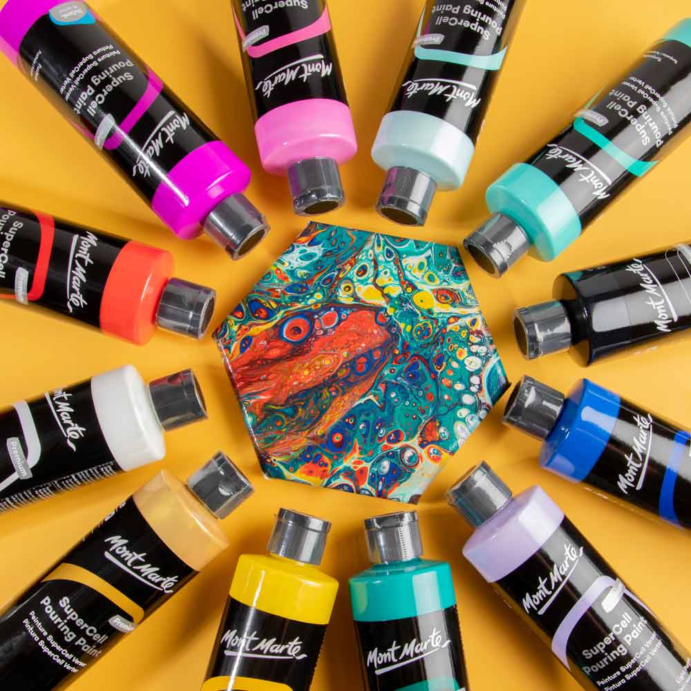 SuperCell Pouring Paint Premium 240ml - Fuchsia - Image 6