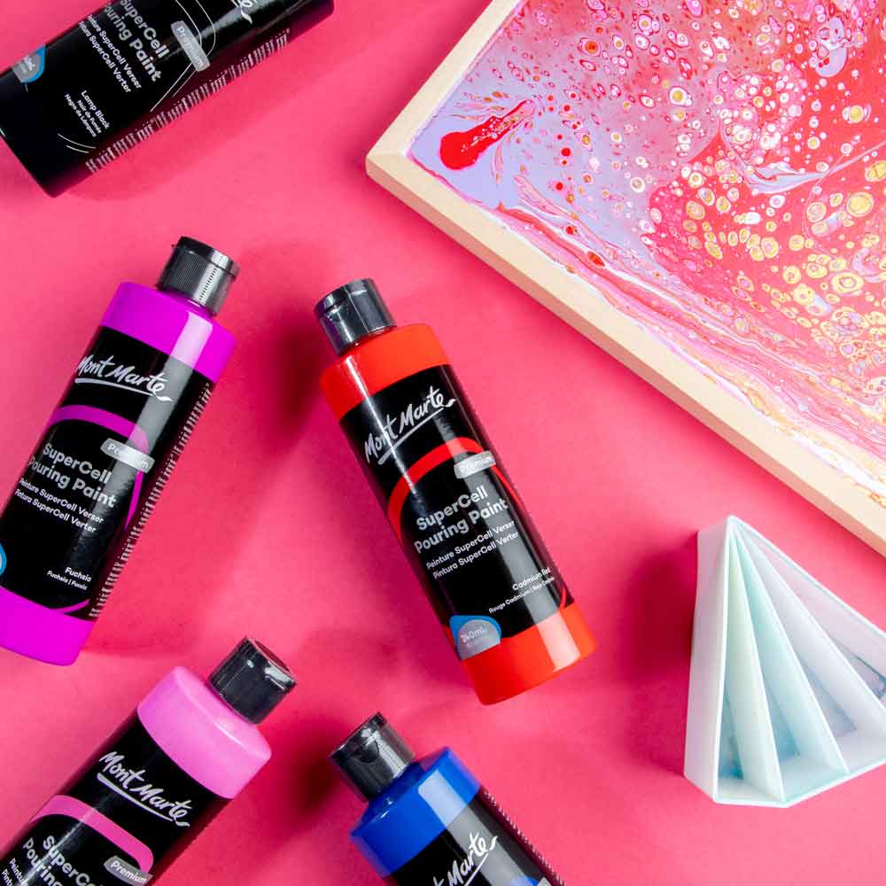 SuperCell Pouring Paint Premium 240ml - Fuchsia - Image 8