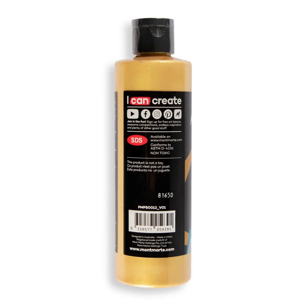 SuperCell Pouring Paint Premium 240ml - Gold - Image 4
