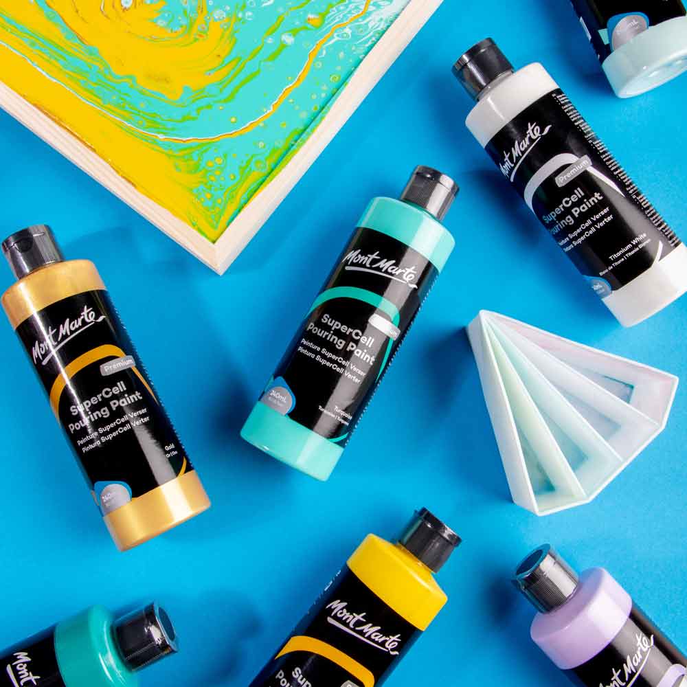 SuperCell Pouring Paint Premium 240ml - Gold - Image 8