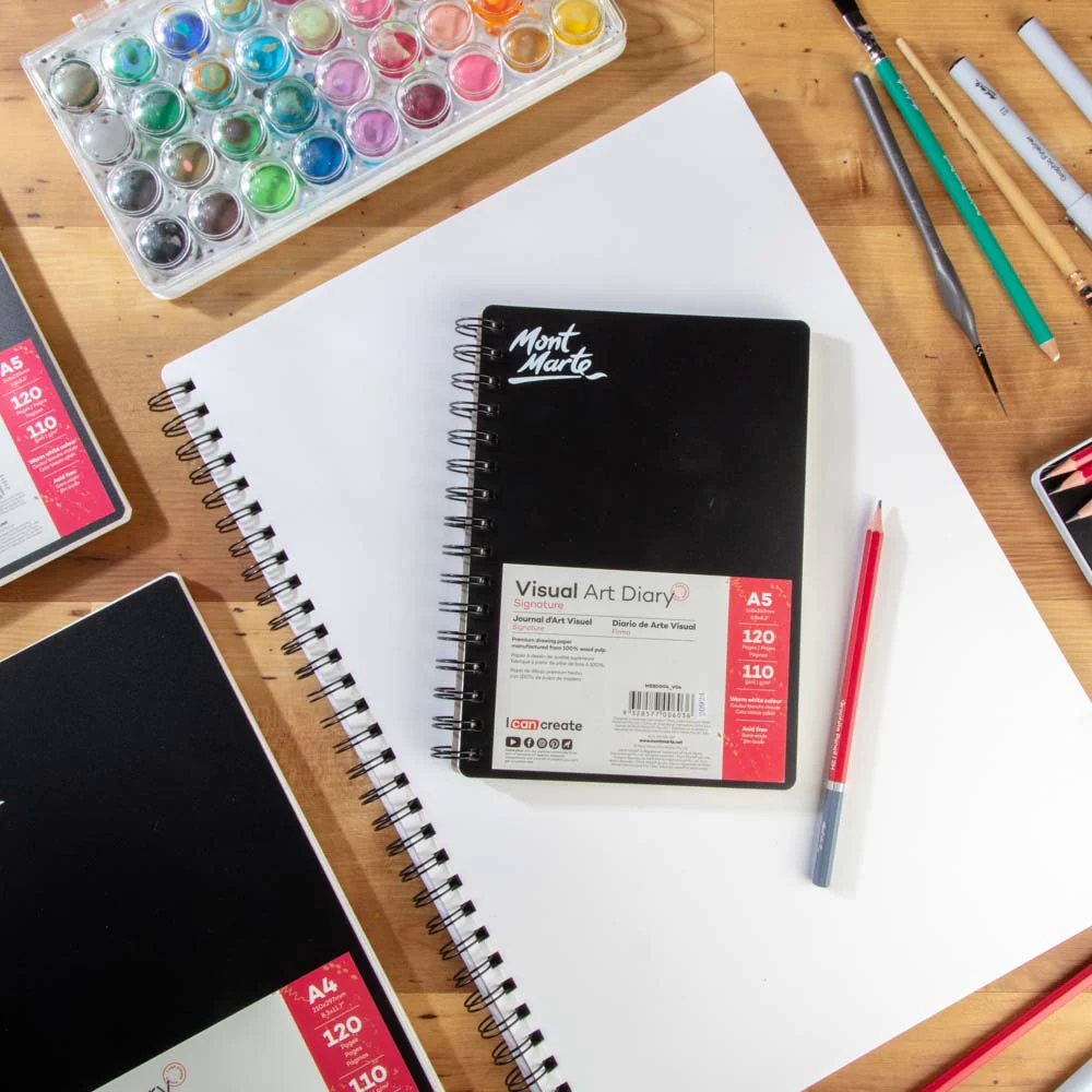 Visual Art Diary Signature 110gsm A5 120 Page - Image 9