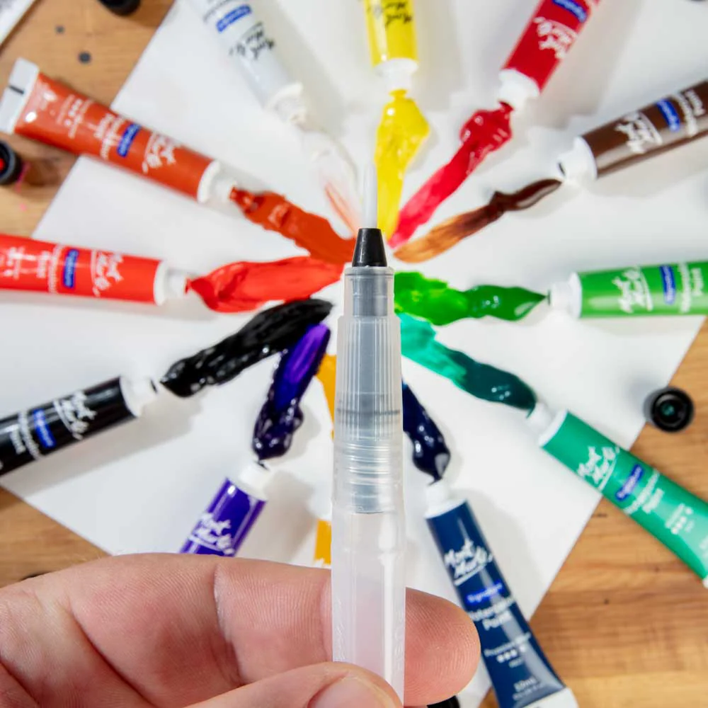Water Brush Round Fine Tip Signature 3mm (0.12in) - Image 7