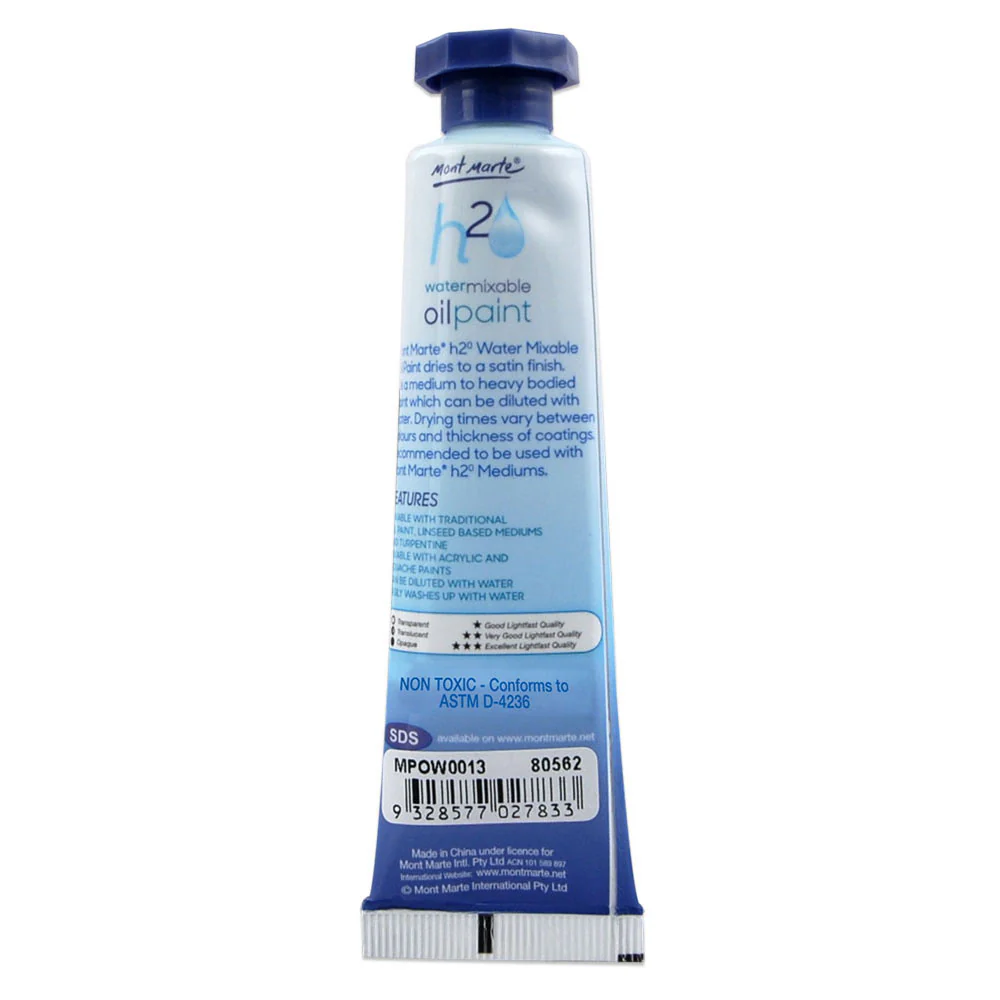 Water Mixable Oil Paint 37ml - Carmine - Image 2