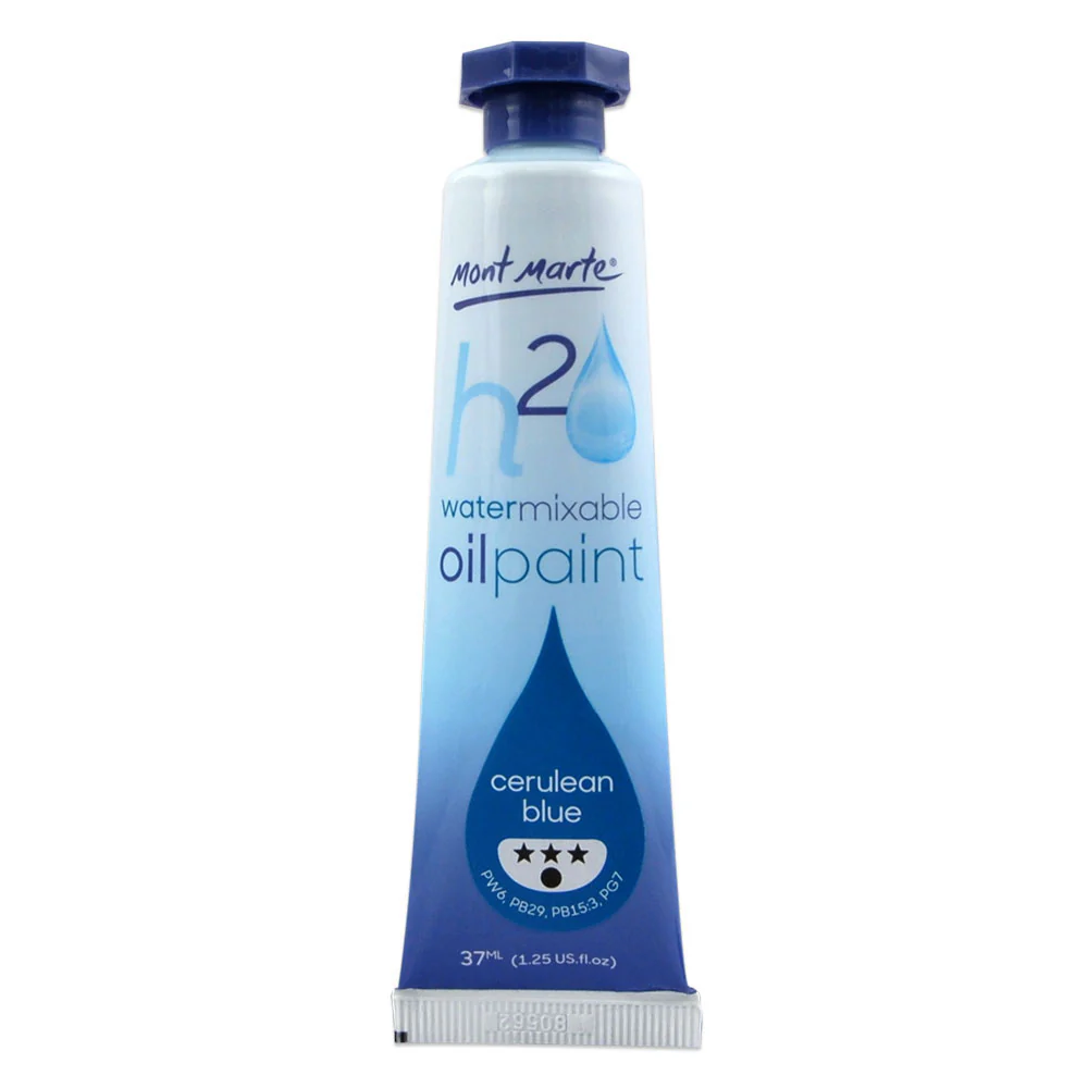 Water Mixable Oil Paint 37ml - Cerulean Blue