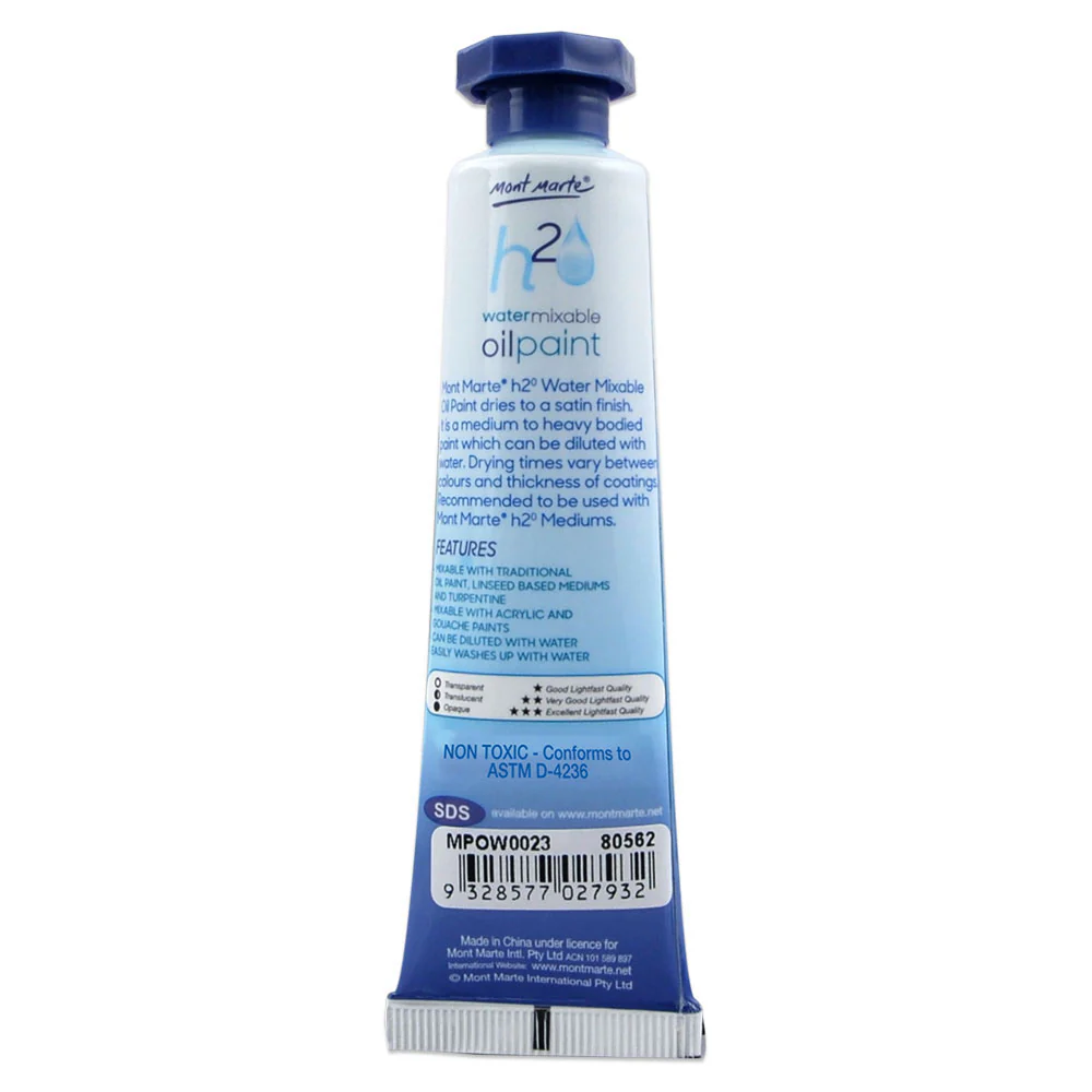 Water Mixable Oil Paint 37ml - Cobalt Blue - Image 2