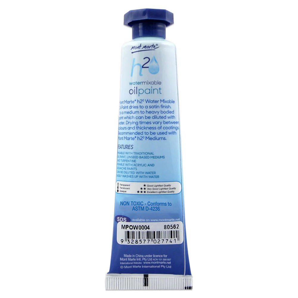 Water Mixable Oil Paint 37ml - Lemon Yellow - Image 2