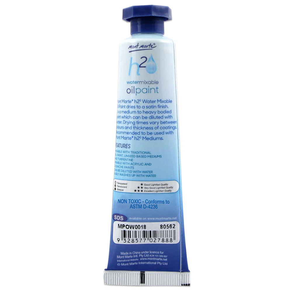 Water Mixable Oil Paint 37ml - Mauve - Image 2