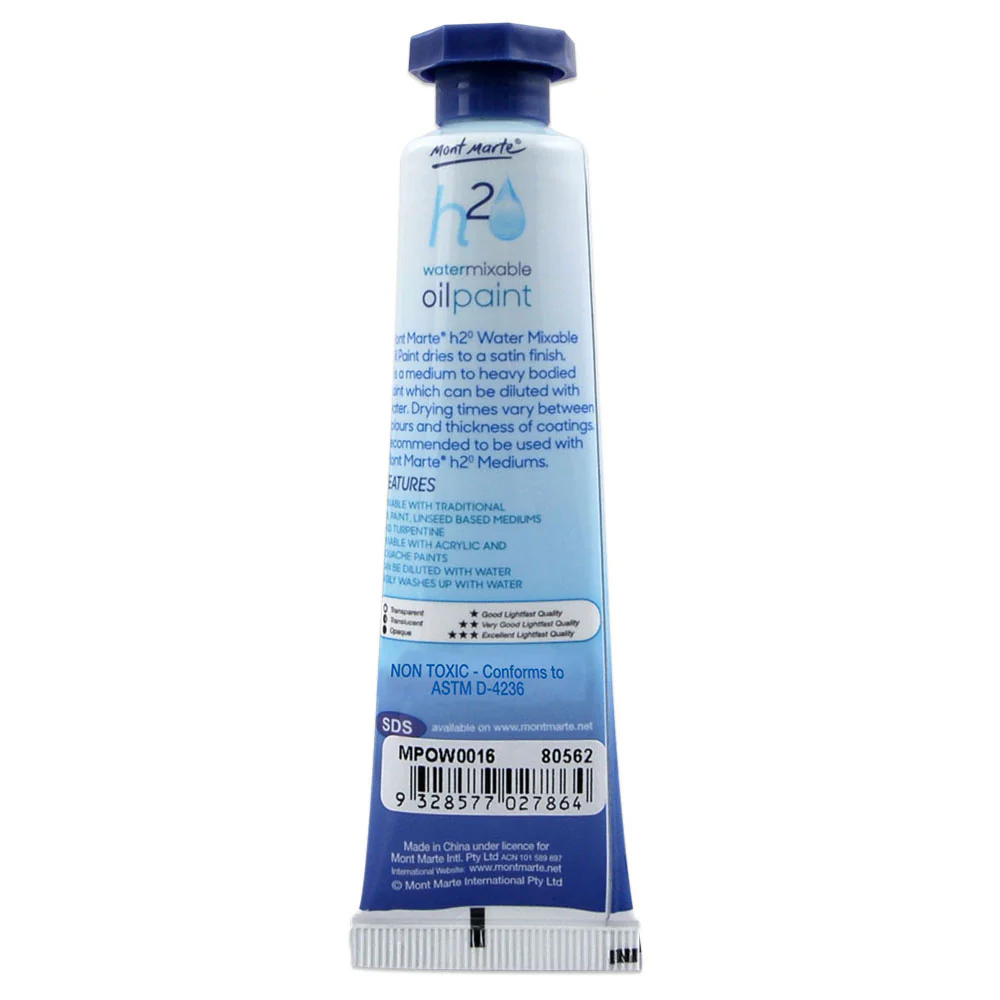 Water Mixable Oil Paint 37ml - Permanent Rose - Image 2