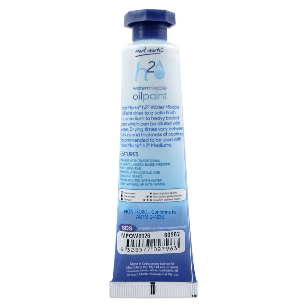 Water Mixable Oil Paint 37ml - Phthalo Blue - Image 2