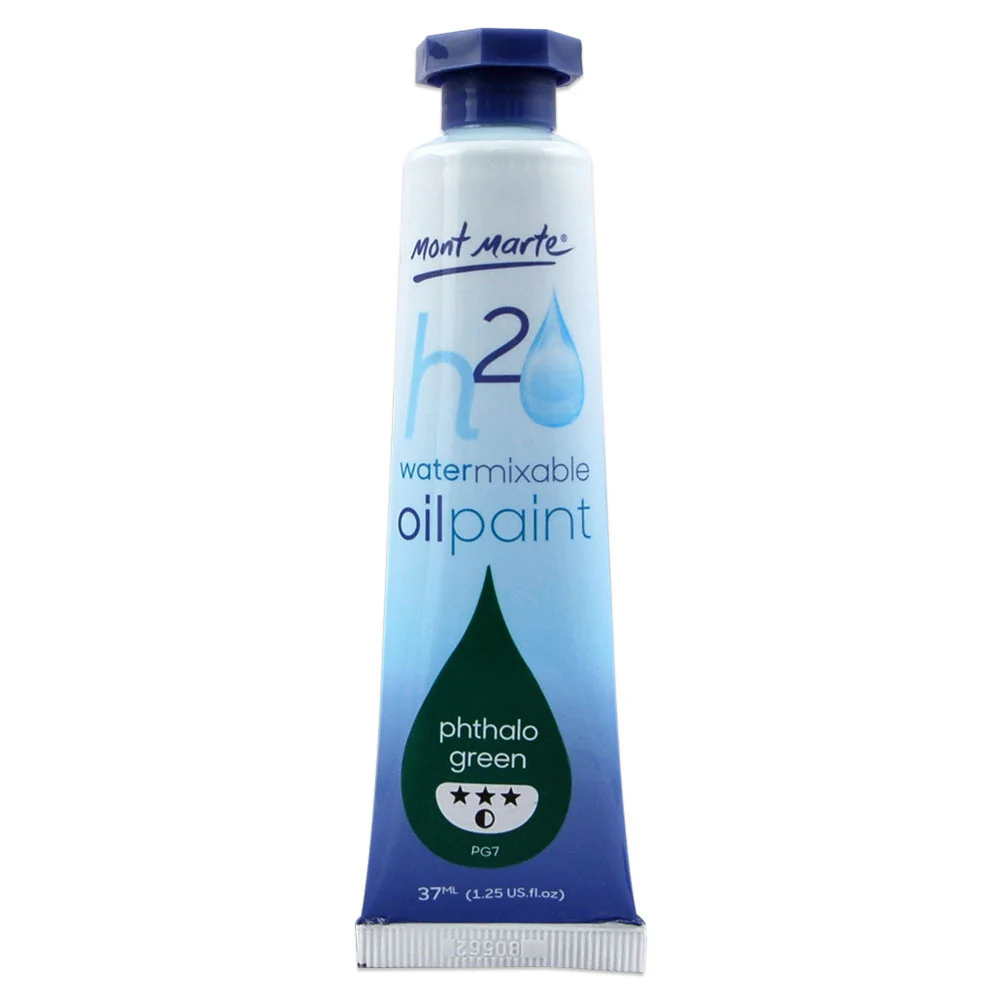 Water Mixable Oil Paint 37ml - Phthalo Green