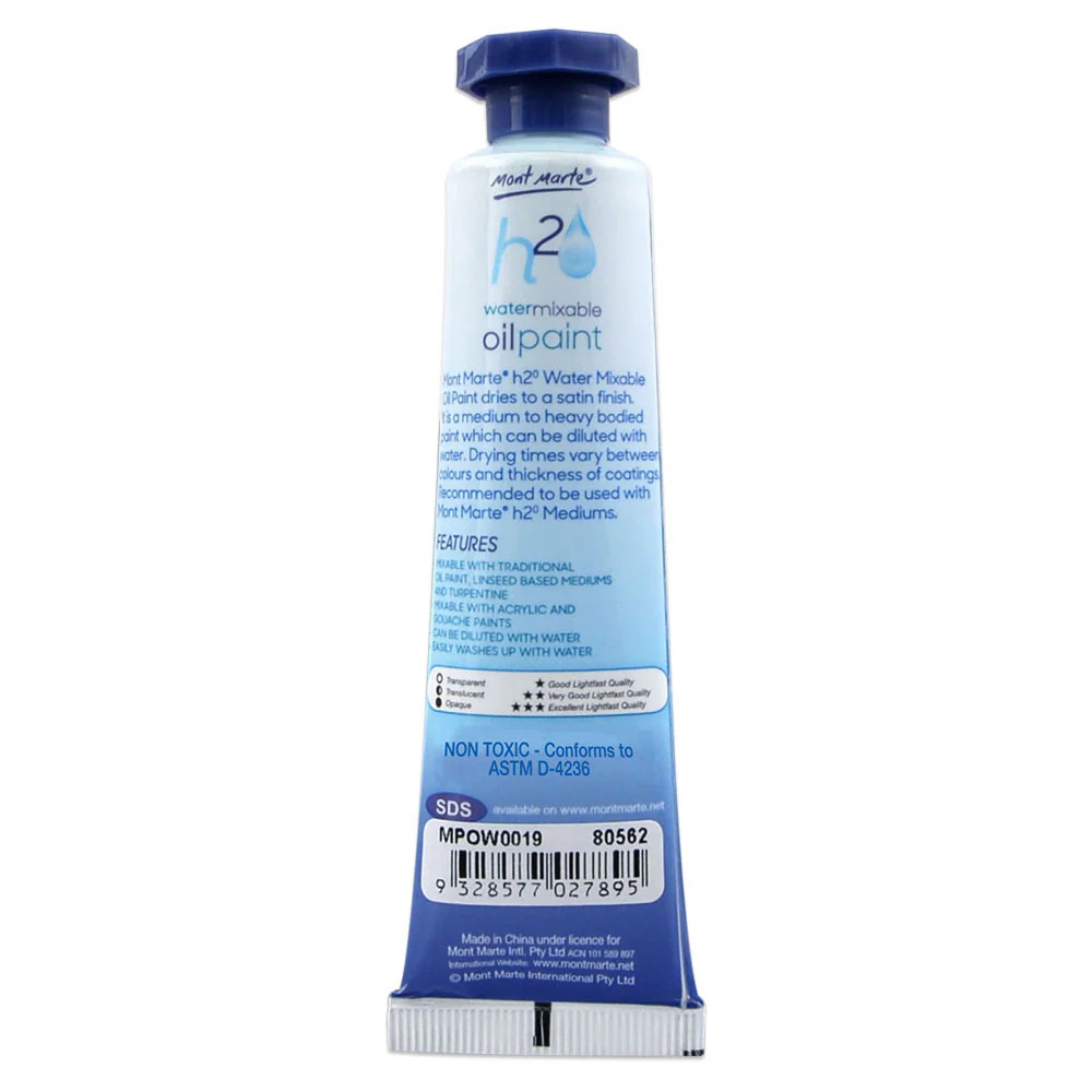 Water Mixable Oil Paint 37ml - Purple - Image 2