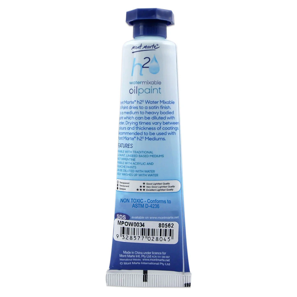 Water Mixable Oil Paint 37ml - Raw Sienna - Image 2
