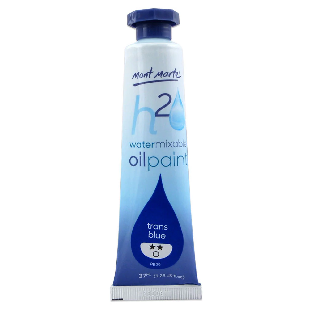 Water Mixable Oil Paint 37ml - Trans Blue