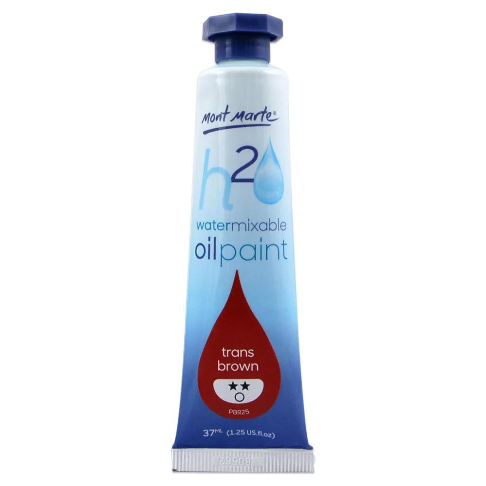 Water Mixable Oil Paint 37ml - Trans Brown