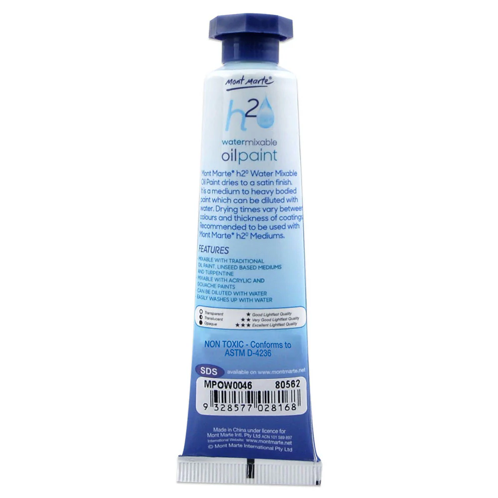 Water Mixable Oil Paint 37ml - Trans Purple - Image 2