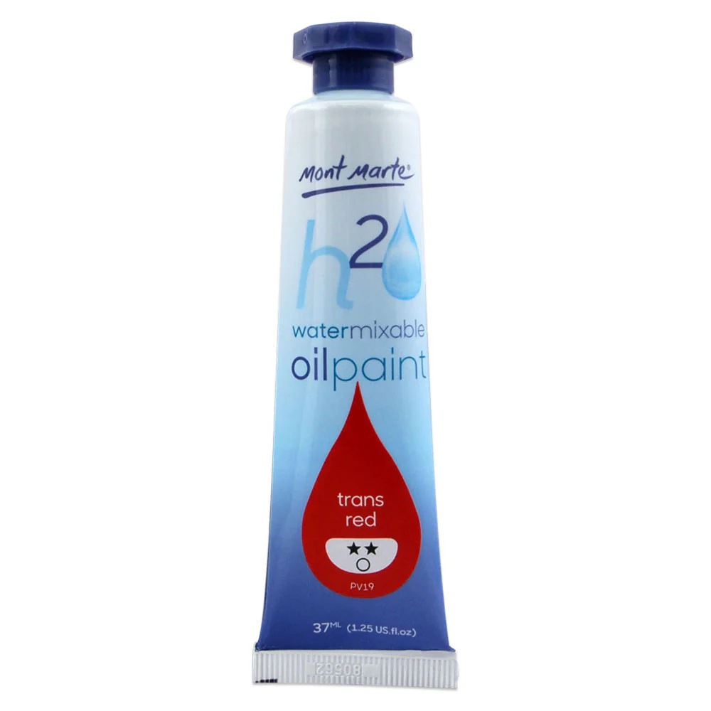 Water Mixable Oil Paint 37ml - Trans Red