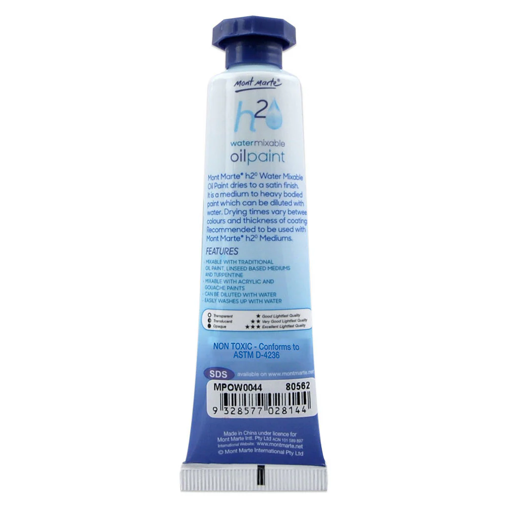 Water Mixable Oil Paint 37ml - Trans Red - Image 2