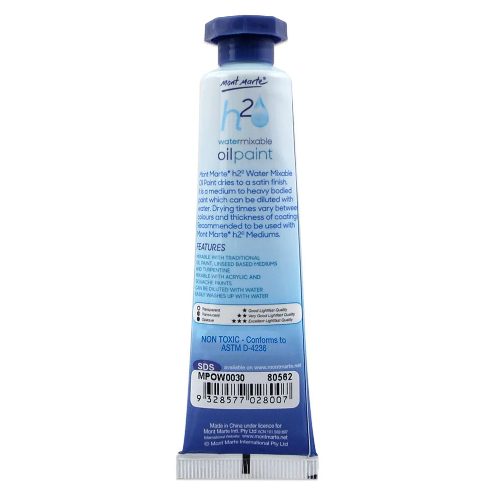 Water Mixable Oil Paint 37ml - Viridian - Image 2