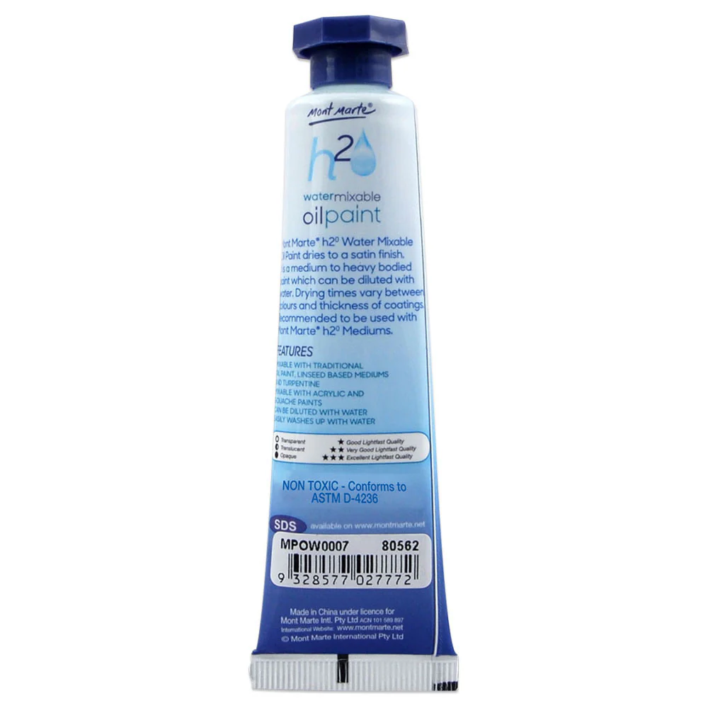 Water Mixable Oil Paint 37ml - Yellow Ochre - Image 2