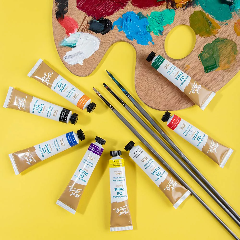 Water Mixable Oil Paint Intro Set Premium 8pc x 18ml - Image 8
