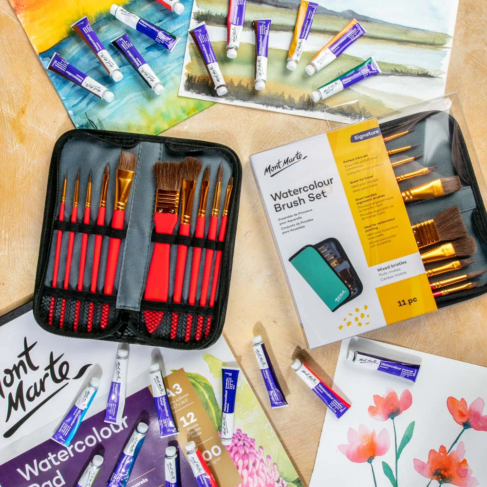 Watercolour Brush Set Signature 11pc - Image 9