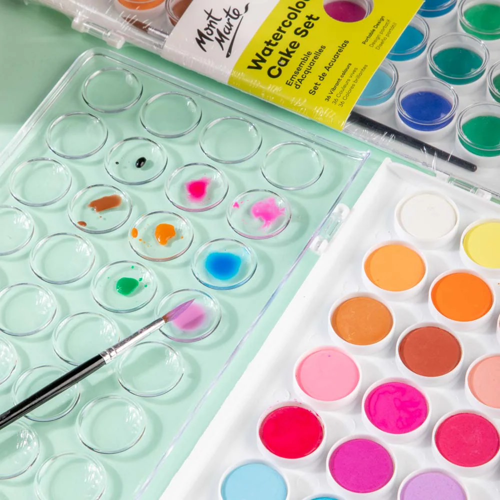 Watercolour Cake Set Discovery 37pc - Image 6