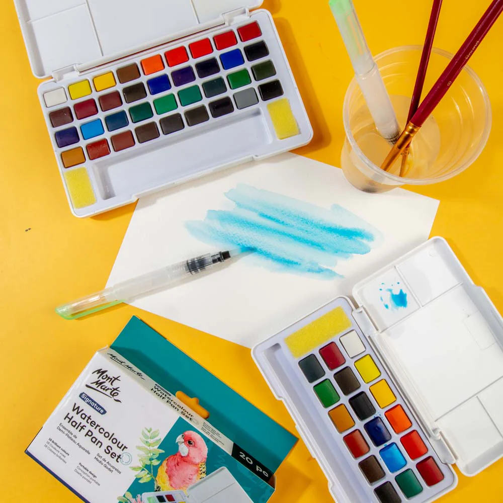 Watercolour Half Pan Set Signature 20pc - Image 5