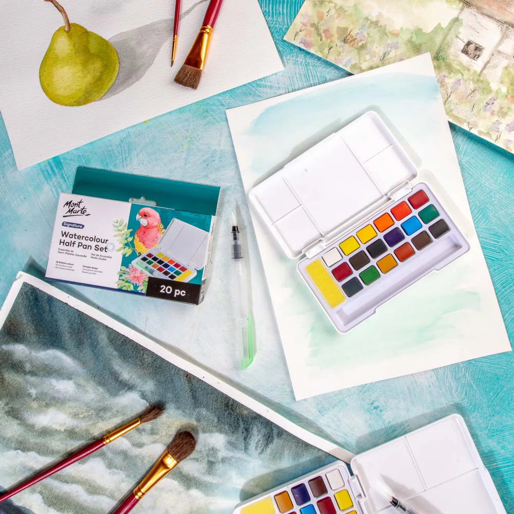 Watercolour Half Pan Set Signature 20pc - Image 9
