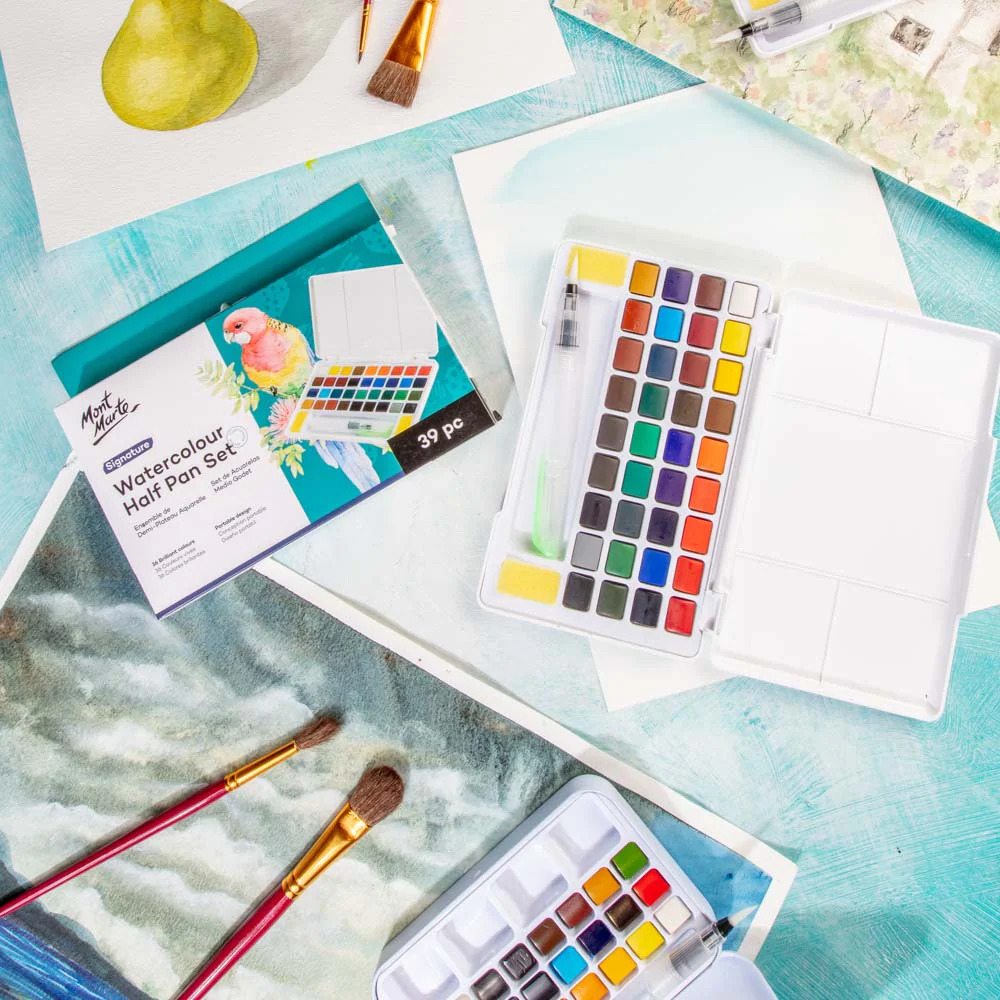 Watercolour Half Pan Set Signature 39pc - Image 8
