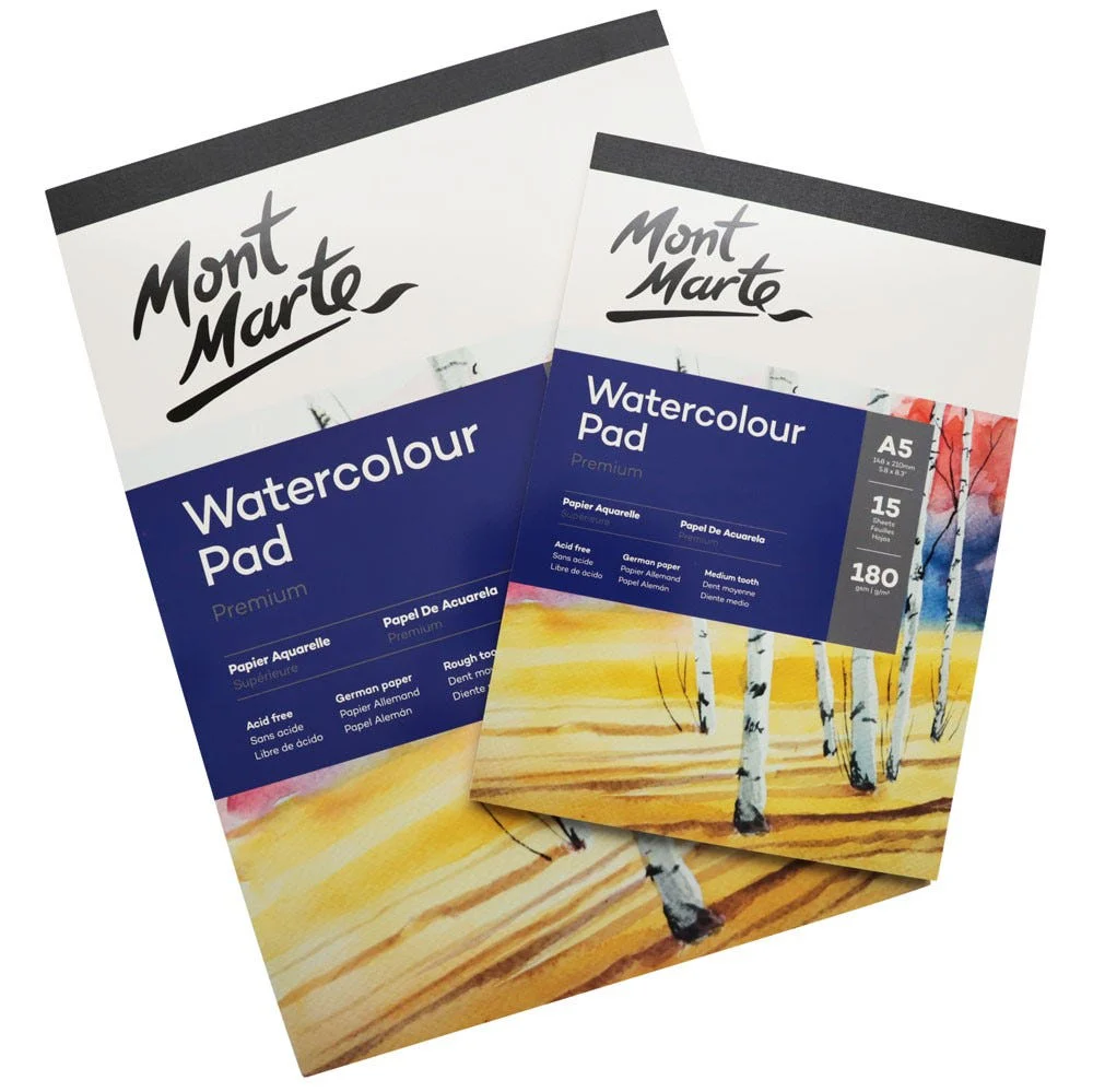 Watercolour Pad German Paper Premium A4 180gsm 15 Sheet - Image 4
