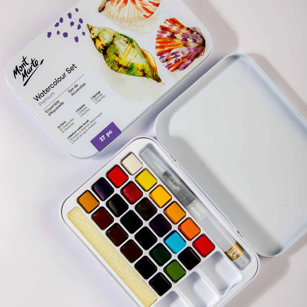 Watercolour Paint Set Premium 27pc - Image 3