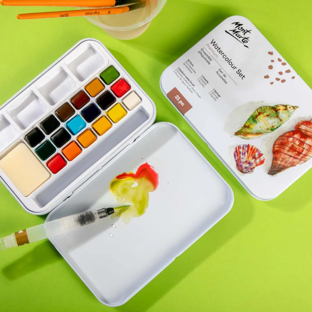 Watercolour Set Premium 21pc - Image 6