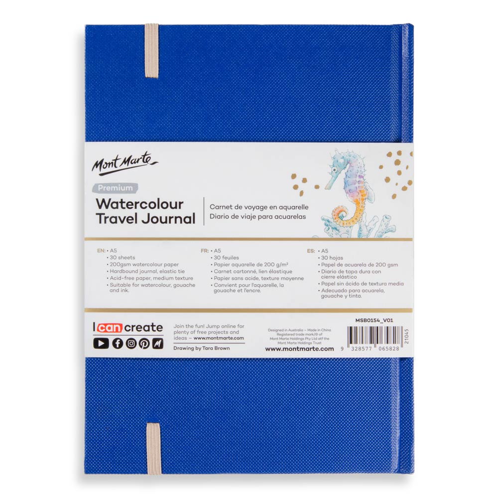 Watercolour Travel Journal Premium A5 30 Sheets A5 200gsm - Image 4