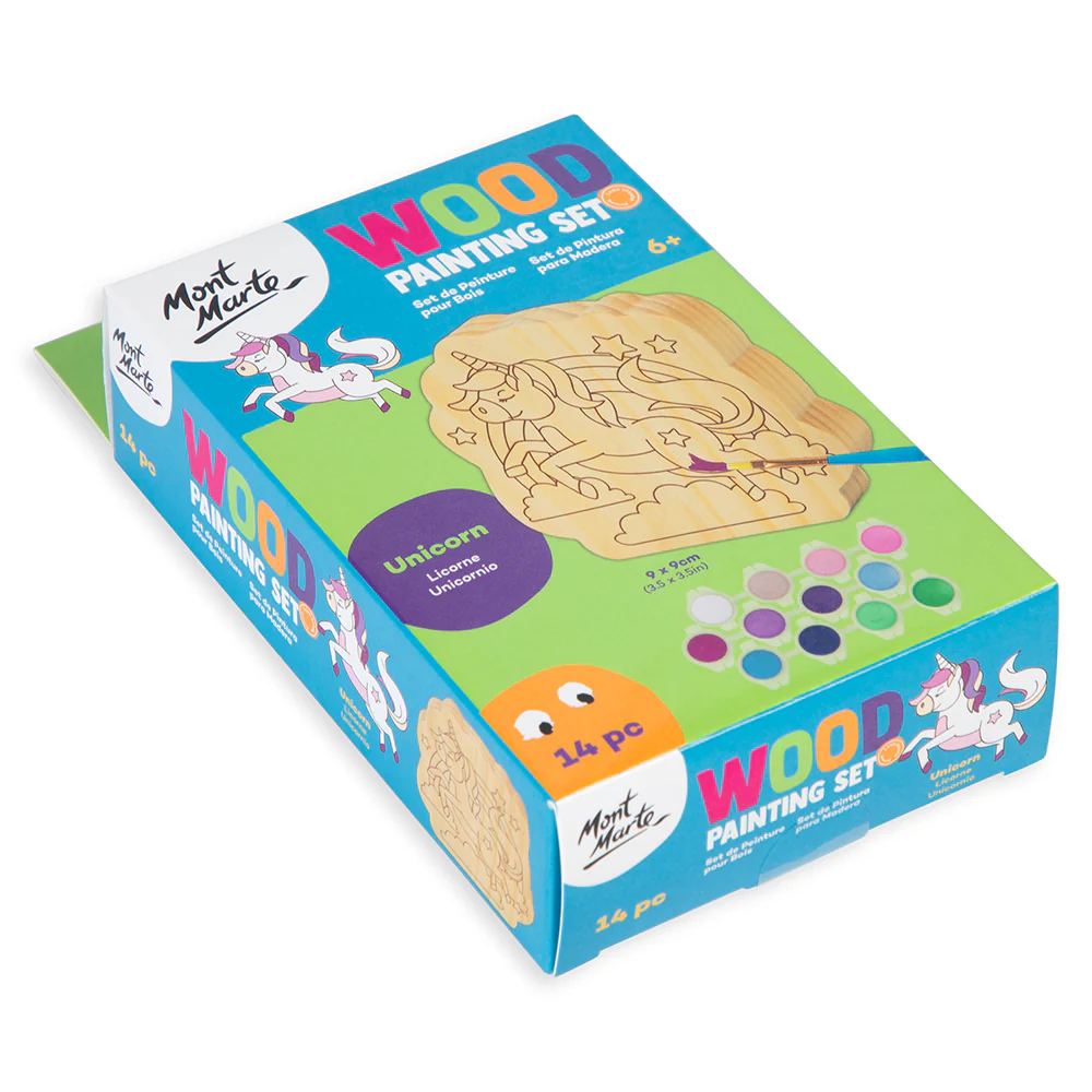 Wood Painting Set 14pc - Unicorn - Image 3