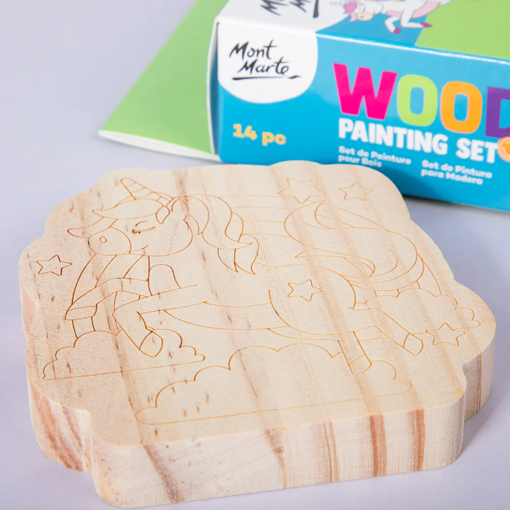 Wood Painting Set 14pc - Unicorn - Image 7